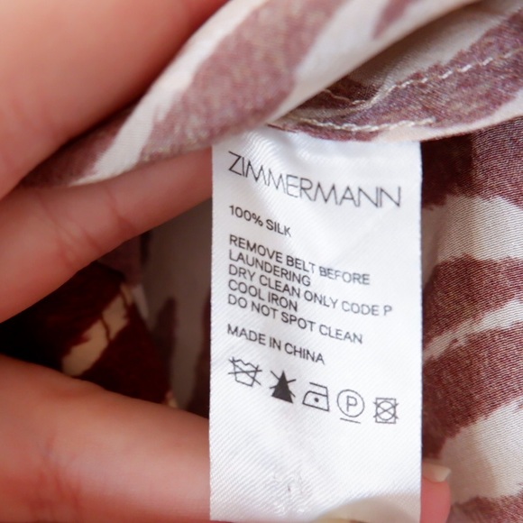 ZIMMERMANN Zebra Printed Silk Shorts - Picture 8 of 8